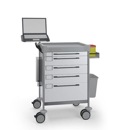 Medical trolley - 1608 W - Insausti - treatment / stainless steel / polyethylene