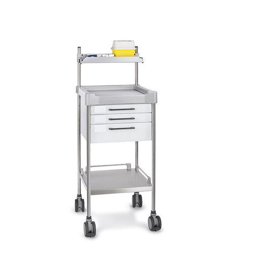 Medical trolley - Q024 W - Insausti - treatment / stainless steel / polyethylene