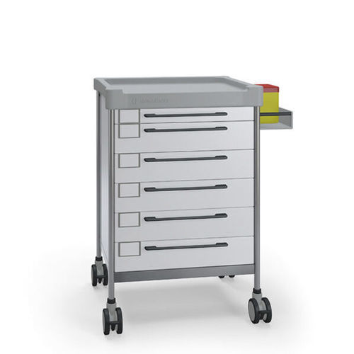 MRI trolley - 3126MRI W - Insausti - multi-function / stainless steel / polyethylene