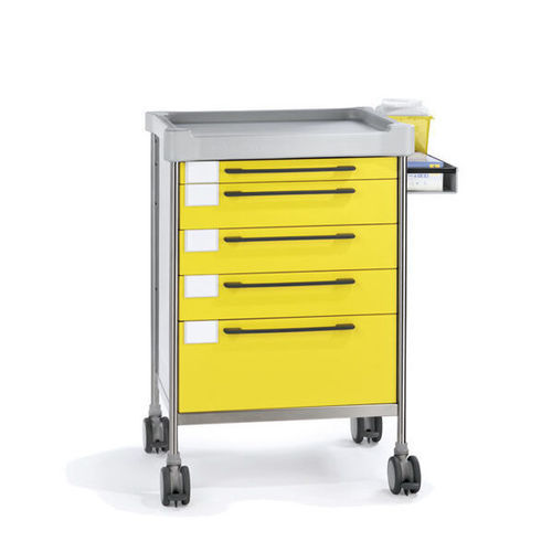 MRI trolley - 3129MRI Y - Insausti - multi-function / stainless steel / polyethylene