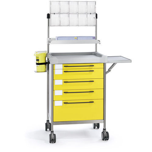 Anesthesia trolley - 3680 Y - Insausti - for operating rooms / stainless steel / polyethylene