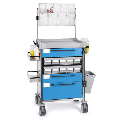 Medical trolley - 1807 B - Insausti - medication / medicine distribution / stainless steel