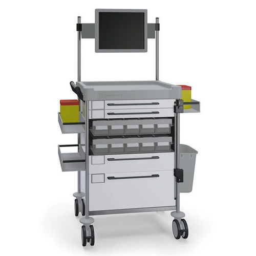 Medical trolley - 1890 W - Insausti - medication / medicine distribution / stainless steel