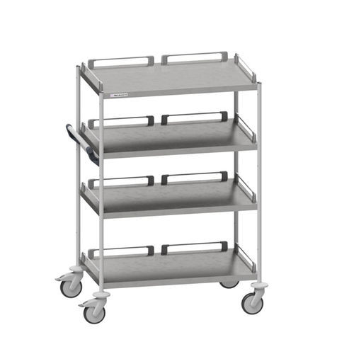 Hospital trolley - 540 - Insausti - transport / stainless steel / 4-shelf