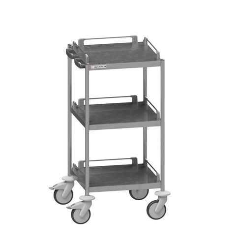Hospital trolley - SQ510 - Insausti - transport / stainless steel / 3-shelf