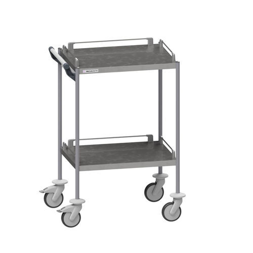Hospital trolley - 505 - Insausti - transport / stainless steel / 2-shelf
