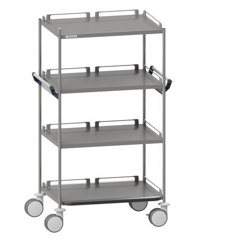 Hospital trolley - 613 - Insausti - transport / stainless steel / 4-shelf