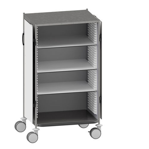 Hospital trolley - 622 DN.(3)62B - Insausti - transport / stainless steel / 2-door