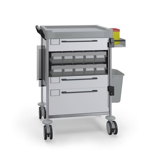 Medical trolley - 1808 W - Insausti - medication / medicine distribution / stainless steel