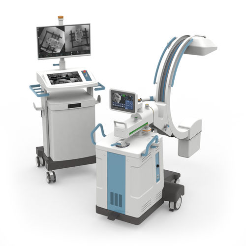 Mobile C-arm - RADIUS EVO - Intermedical - with flat panel detector / with video column