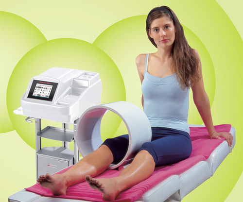 Magnetic therapy table - Magneto PULSAR - Iskra Medical - trolley-mounted / 2-channel