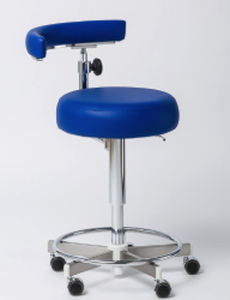 Dental stool - Coburg Dentalift 11001 - Jörg & Sohn   - height-adjustable / with backrest / on casters