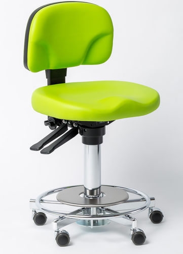 Dental stool - Coburg Dentalift 2515  - Jörg & Sohn   - height-adjustable / on casters / with backrest