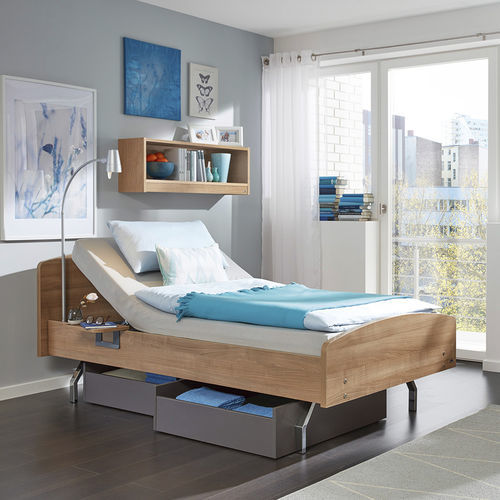 Home care bed - Carino - Stiegelmeyer GmbH & Co. KG - manual / fixed-height / 2-section