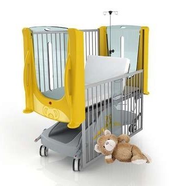 Tilting hospital bassinet - Cuddle - Stiegelmeyer GmbH & Co. KG - Trendelenburg / transparent / electric