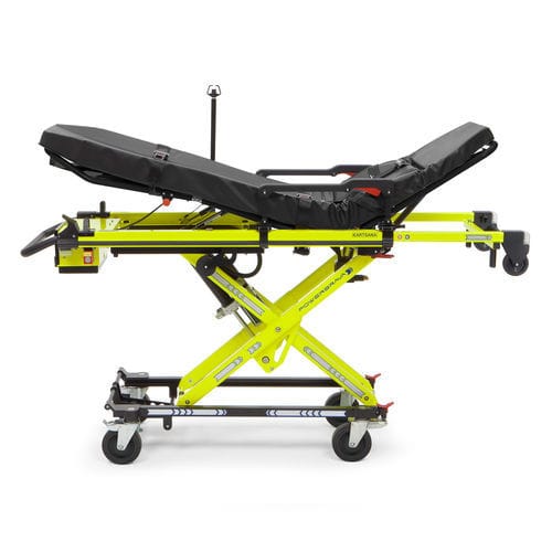 Transport stretcher trolley - POWER BRAVA - Kartsana - electric / height-adjustable / 1-section