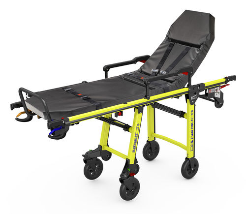 Transport stretcher trolley - TGX-241 - Kartsana - emergency / mechanical / with adjustable backrest