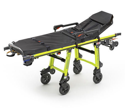 Transport stretcher trolley - TG-241 - Kartsana - emergency / mechanical / with adjustable backrest