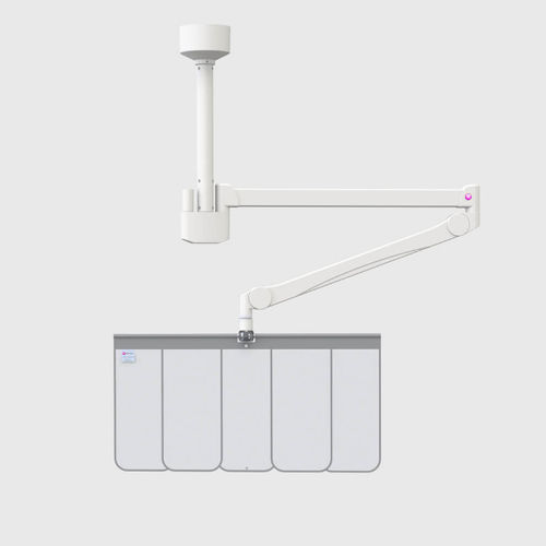 X-ray radiation shielding screen - 308 - Kenex Electro-Medical - ceiling-mounted / 0.50 mm