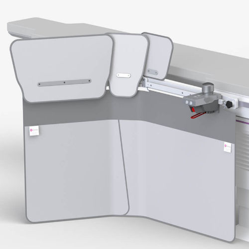 X-ray radiation shielding screen - 312/DS-039/6/3  - Kenex Electro-Medical - examination table-mounted / 0.50 mm