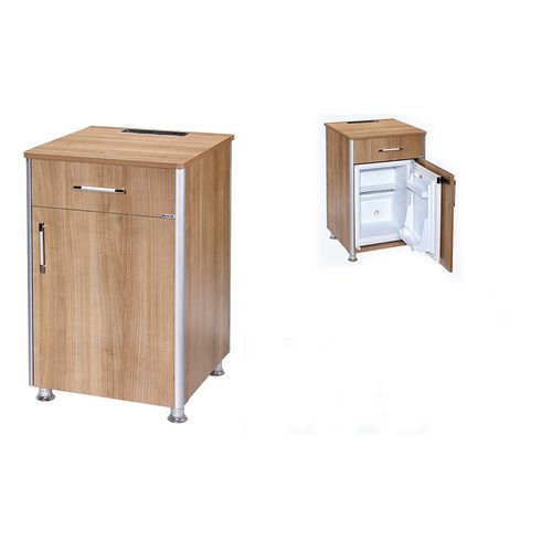 Bedside cabinet with refrigerator compartment - K077 / M - Kenmak Hospital Furnitures 