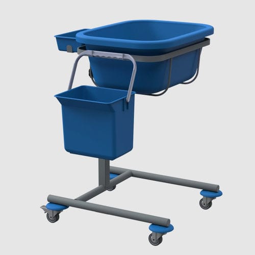 Medical trolley - 1300 - Klaro - plastic / mobile