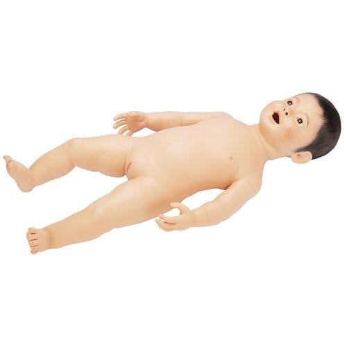 Pediatric care training manikin - LM-052 - KOKEN  - auscultation / blood collection / feeding
