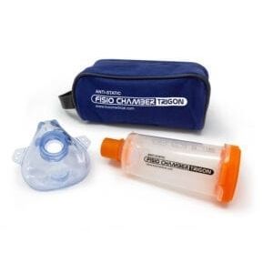 Patient breathing circuit inhalation chamber - KM-1030 - KOO Industries - with mask