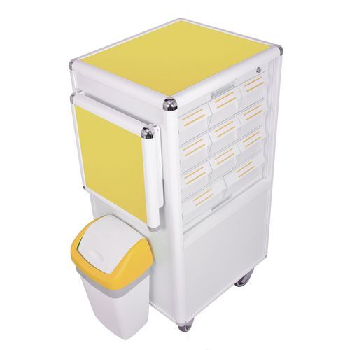 Medical trolley - CARRYDOSE KI COLORS - KRZ - medication / auxiliary / aluminum