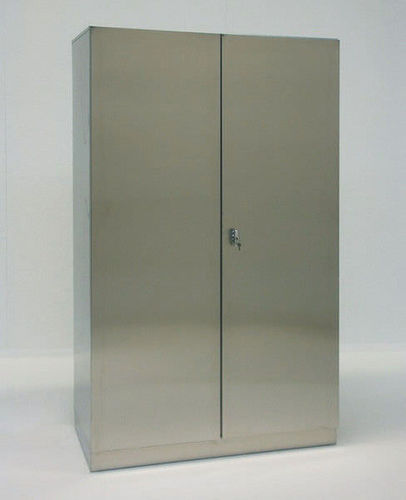 Hospital cabinet - HoS-FT-800 - KUGEL medical GmbH & Co. KG - with hinged door / stainless steel / gray