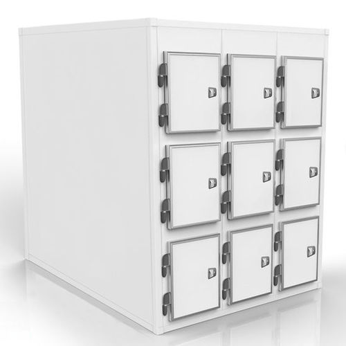 Mortuary stretcher refrigerated mortuary cabinet - SMC 40/01200 - KUGEL medical GmbH & Co. KG - 12-body / front-loading / for temporary storage