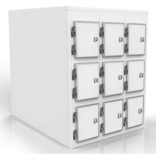 Mortuary stretcher refrigerated mortuary cabinet - SMC 40/01500 - KUGEL medical GmbH & Co. KG - 15-body / front-loading / for temporary storage