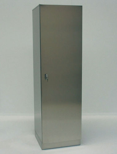Hospital cabinet - HoS-FT-400 - KUGEL medical GmbH & Co. KG - with hinged door / stainless steel / gray