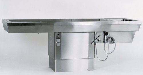 Forensic autopsy table - STV 10/800 - KUGEL medical GmbH & Co. KG - dissection / mortuary washing / fixed
