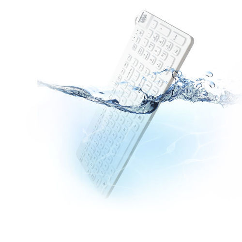 Medical keyboard with numeric keypad - Really Cool - Man & Machine Europe - washable / USB / waterproof