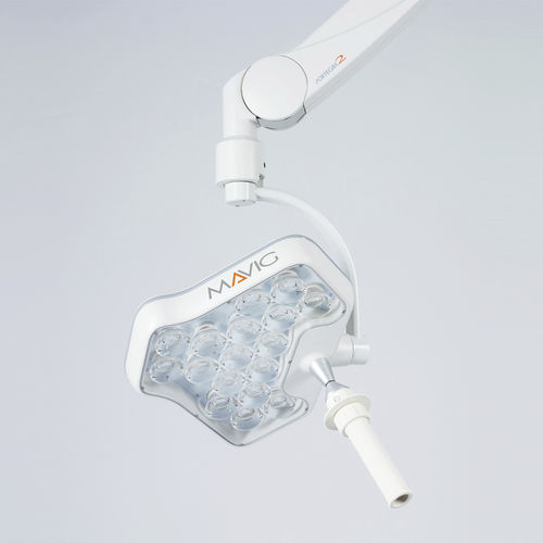 Ceiling-mounted surgical light - YLED-1F  - MAVIG  - wall-mounted / LED / 96