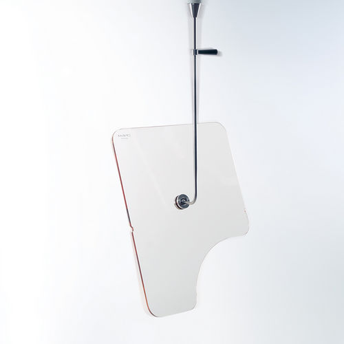 X-ray radiation shielding screen - OT series - MAVIG  - ceiling-mounted / with window / 0.50 mm