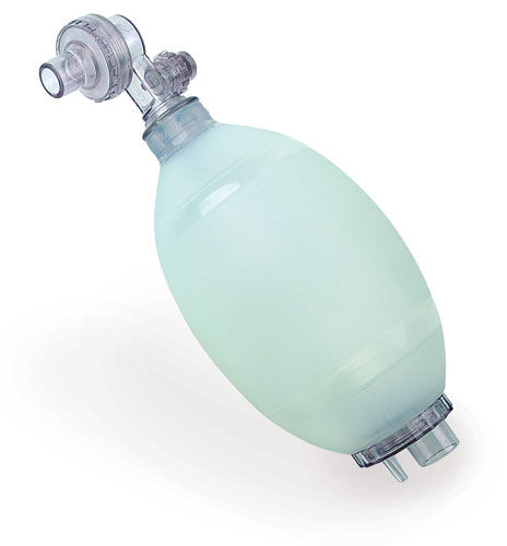 Emergency care resuscitator bag - 1274 - MEBER - silicone / reusable / with mask