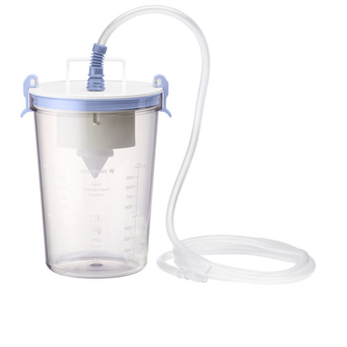Body fluids suction jar - RCS - Medela Healthcare - polysulfone / autoclavable