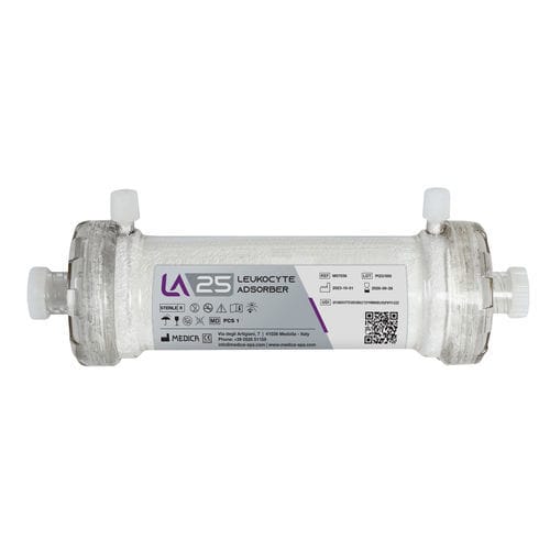 Cartridge filter cartridge - LA25 - MEDICA - blood / hemodialysis / for leukapheresis