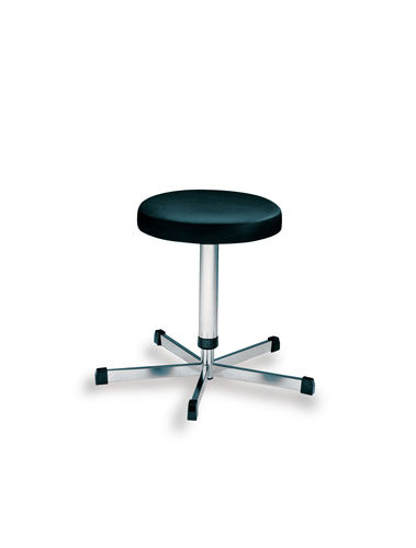 Healthcare facility stool - 366050 - medifa - height-adjustable / swivel / stainless steel