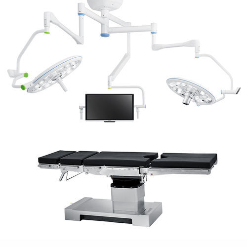 Ceiling-mounted surgical light - QuadLED - Mediland Enterprise Corporation - LED / 2-arm / 97