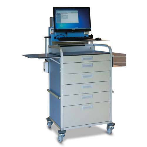 Computer cart with drawer Mercura Industries accessories