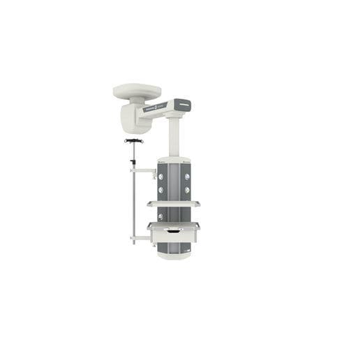 Ceiling-mounted medical pendant - SOLIDO - Merivaara - intensive care / anesthesia / with shelves