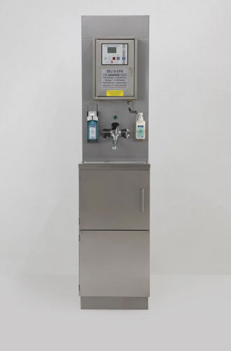 Hygiene station with hand sanitizer holder - Metallwarenfabrik Walter H. Becker 