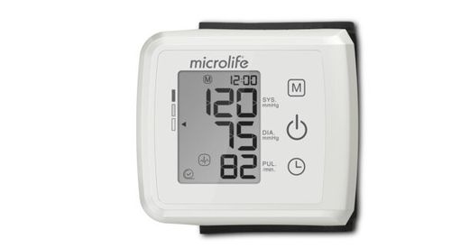 Automatic blood pressure monitor - BP W10 Basic - Microlife - oscillometric / wrist / with built-in cuff
