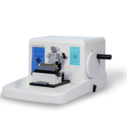 Rotary microtome - HistoDream M - MILESTONE - semi-automatic / for histology / motorized