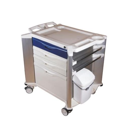 Medical trolley - JQ760-1 - Mobiclinic - for instruments / dressing / transport