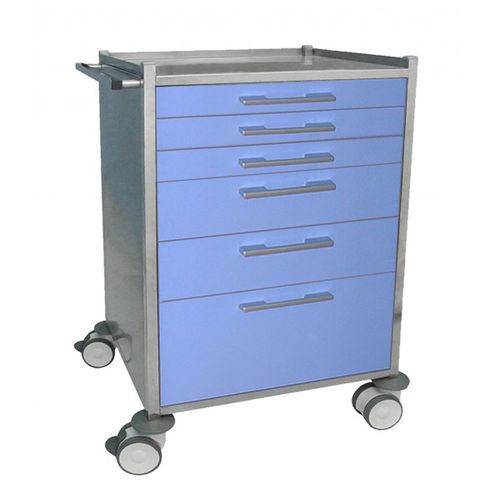Hospital trolley - M2001-F - Mobiclinic - for general purposes / multi-function / stainless steel