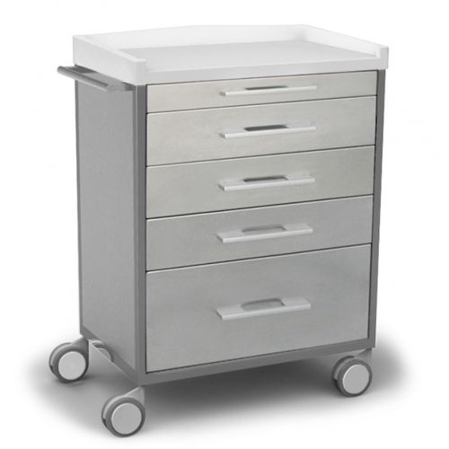 Hospital trolley - ABS - Mobiclinic - for general purposes / multi-function / stainless steel